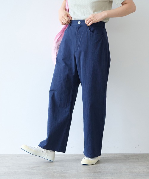 bulle de savon（ビュルデサボン）の「高密度ツイル サンドウォッシュパンツ（その他パンツ・レディース・ダークブラウン/ネイビー・SMALL/MEDIUM）」の16枚目の写真