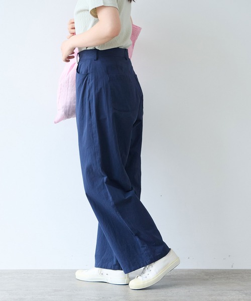 bulle de savon（ビュルデサボン）の「高密度ツイル サンドウォッシュパンツ（その他パンツ・レディース・ダークブラウン/ネイビー・SMALL/MEDIUM）」の17枚目の写真