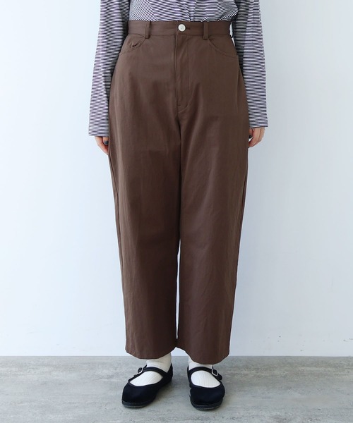 bulle de savon（ビュルデサボン）の「高密度ツイル サンドウォッシュパンツ（その他パンツ・レディース・ダークブラウン/ネイビー・SMALL/MEDIUM）」の20枚目の写真