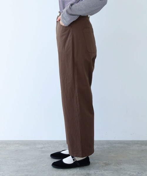 bulle de savon（ビュルデサボン）の「高密度ツイル サンドウォッシュパンツ（その他パンツ・レディース・ダークブラウン/ネイビー・SMALL/MEDIUM）」の21枚目の写真