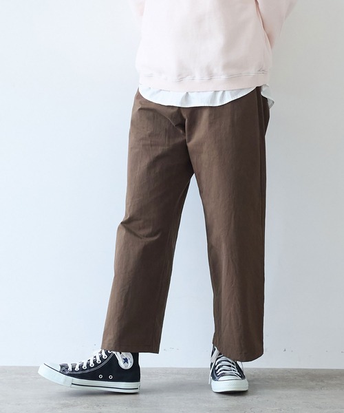 bulle de savon（ビュルデサボン）の「高密度ツイル サンドウォッシュパンツ（その他パンツ・レディース・ダークブラウン/ネイビー・SMALL/MEDIUM）」の7枚目の写真