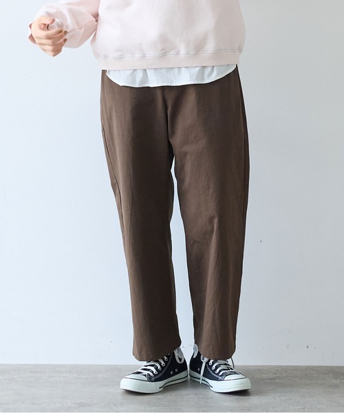 bulle de savon（ビュルデサボン）の「高密度ツイル サンドウォッシュパンツ（その他パンツ・レディース・ダークブラウン/ネイビー・SMALL/MEDIUM）」の3枚目の写真