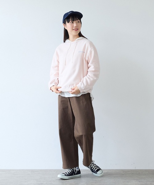 bulle de savon（ビュルデサボン）の「高密度ツイル サンドウォッシュパンツ（その他パンツ・レディース・ダークブラウン/ネイビー・SMALL/MEDIUM）」の10枚目の写真