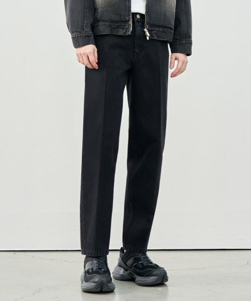 DRAW FIT（ドローフィット）の「ユージュアルテーパードデニムパンツ[ブラック]（デニムパンツ・メンズ・その他・MEDIUM/LARGE/X-LARGE）」の2枚目の写真