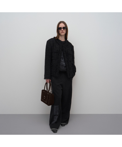 LCDC TM(エルシーディーシーティーエム)の「SUEDE STUD TOTE BAG(トートバッグ・レディース・ブラウン/ベージュ・OS)」の4枚目の写真