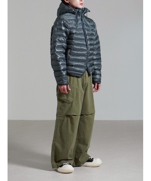 Chikashitsu +（チカシツプラス）の「【Chikashitsu +】rib cotton curve cargo pants / 【チカシツプラス】リブコットンカーブカーゴパンツ（カーゴパンツ・メンズ・ブラック/カーキ/ブラウン・M）」の20枚目の写真