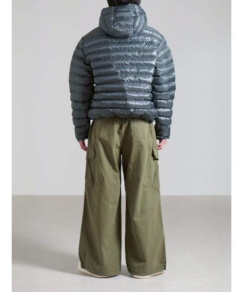 Chikashitsu +（チカシツプラス）の「【Chikashitsu +】rib cotton curve cargo pants / 【チカシツプラス】リブコットンカーブカーゴパンツ（カーゴパンツ・メンズ・ブラック/カーキ/ブラウン・M）」の19枚目の写真