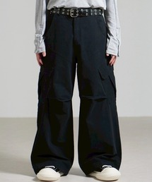Chikashitsu + グレー カーゴパンツ サイズ1 CHIKASHITSU PLUS HIGH】4 pocket dirty wash sweat cargo pants
