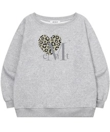 A'GEM/9 × .kom 『MUCENT/ムセント』 SIERRA LEOPARD HEART ONE SHOULDER MTM/シエラレオパードハートワンショルダースウェットシャツ