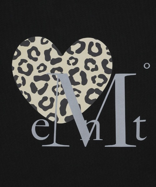 MUCENT(ムセント)の「A'GEM/9 × .kom 『MUCENT/ムセント』 SIERRA LEOPARD HEART ONE SHOULDER MTM/シエラレオパードハートワンショルダースウェットシャツ(スウェット・レディース・ブラック/グレー・FREE)」の4枚目の写真