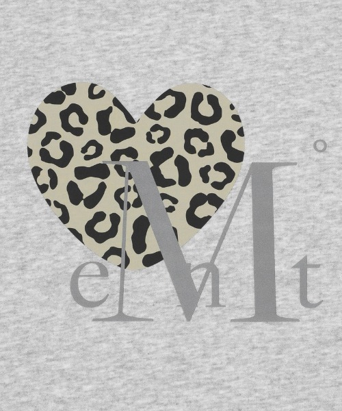 MUCENT(ムセント)の「A'GEM/9 × .kom 『MUCENT/ムセント』 SIERRA LEOPARD HEART ONE SHOULDER MTM/シエラレオパードハートワンショルダースウェットシャツ(スウェット・レディース・ブラック/グレー・FREE)」の7枚目の写真