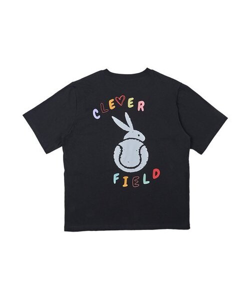 CLEVER FIELD（クレバーフィールド）の「ドローイングカラーグラフィックレバットTシャツ[ブラック]（Tシャツ/カットソー・レディース・その他・LARGE/X-LARGE）」の5枚目の写真