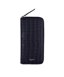 LMN3011（エルエムエヌ3011）の「クロコダイルエンボ長財布-ネイビー（札入れ/マネークリップ）」