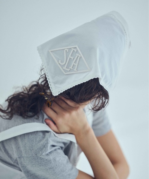 SEA（シー）の「エンブロイダリー レース スカーフ（ストール/ショール・レディース・ホワイト・ONE SIZE）」の2枚目の写真