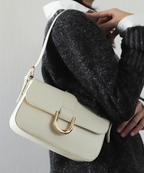 florist（フローリスト）の「【新色】2way/3way ホースシューエナメル/シュリンクレザーハンドバッグ/ショルダーバッグ（ハンドバッグ・レディース・ピンク系1/ブラック系1/グレー系1/ブラック系2/ブラウン系1/ホワイト系1/ダークブラウン系1/レッド系2・FREE）」の2枚目の写真