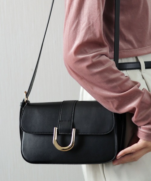 florist（フローリスト）の「【新色】2way/3way ホースシューエナメル/シュリンクレザーハンドバッグ/ショルダーバッグ（ハンドバッグ・レディース・ピンク系1/ブラック系1/グレー系1/ブラック系2/ブラウン系1/ホワイト系1/ダークブラウン系1/レッド系2・FREE）」の3枚目の写真