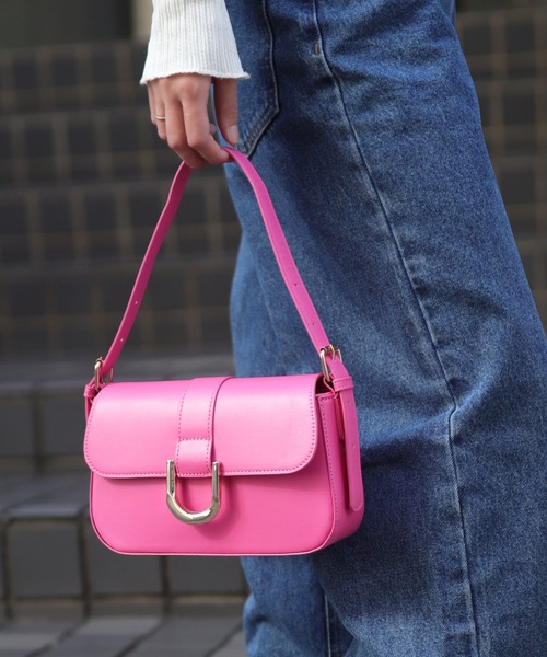 florist（フローリスト）の「【新色】2way/3way ホースシューエナメル/シュリンクレザーハンドバッグ/ショルダーバッグ（ハンドバッグ・レディース・ピンク系1/ブラック系1/グレー系1/ブラック系2/ブラウン系1/ホワイト系1/ダークブラウン系1/レッド系2・FREE）」の7枚目の写真