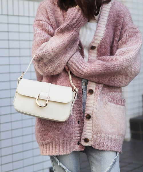 florist（フローリスト）の「【新色】2way/3way ホースシューエナメル/シュリンクレザーハンドバッグ/ショルダーバッグ（ハンドバッグ・レディース・ピンク系1/ブラック系1/グレー系1/ブラック系2/ブラウン系1/ホワイト系1/ダークブラウン系1/レッド系2・FREE）」の13枚目の写真