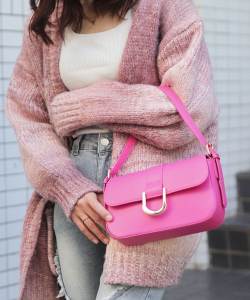 florist（フローリスト）の「【新色】2way/3way ホースシューエナメル/シュリンクレザーハンドバッグ/ショルダーバッグ（ハンドバッグ・レディース・ピンク系1/ブラック系1/グレー系1/ブラック系2/ブラウン系1/ホワイト系1/ダークブラウン系1/レッド系2・FREE）」の19枚目の写真