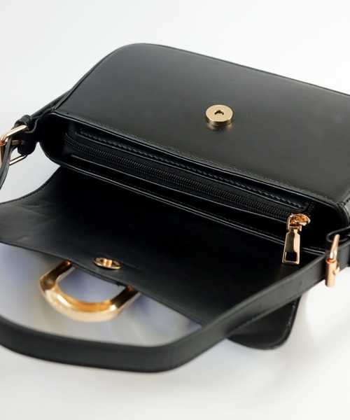 florist（フローリスト）の「【新色】2way/3way ホースシューエナメル/シュリンクレザーハンドバッグ/ショルダーバッグ（ハンドバッグ・レディース・ピンク系1/ブラック系1/グレー系1/ブラック系2/ブラウン系1/ホワイト系1/ダークブラウン系1/レッド系2・FREE）」の22枚目の写真