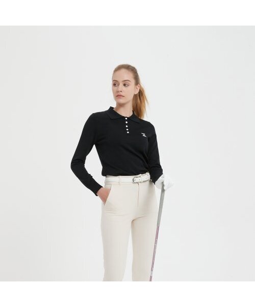 E.PARCA(イパルカ)の「ポロカラーゴルフニットシャツ(ブラック)(ポロシャツ・レディース・その他・SMALL/MEDIUM/LARGE)」の4枚目の写真