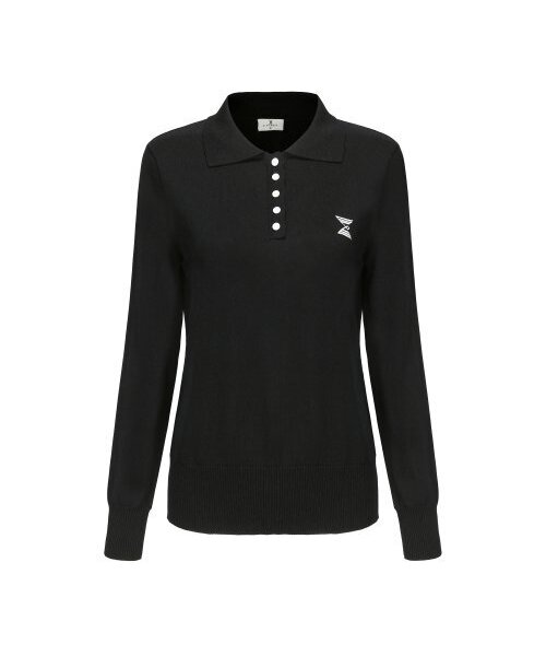 E.PARCA(イパルカ)の「ポロカラーゴルフニットシャツ(ブラック)(ポロシャツ・レディース・その他・SMALL/MEDIUM/LARGE)」の5枚目の写真