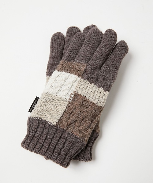KATHARINE HAMNETT LONDON （キャサリンハムネットロンドン）の「KATHARINE HAMNETT LONDON/キャサリンハムネットロンドン クレイジーパターン手袋（タッチパネル対応）KHM-3015（手袋・メンズ・ネイビー/ブラック/グレー/ブラウン・FREE）」の17枚目の写真