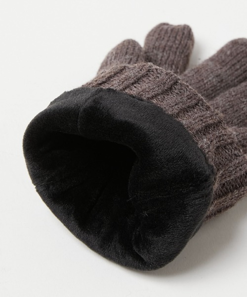 KATHARINE HAMNETT LONDON （キャサリンハムネットロンドン）の「KATHARINE HAMNETT LONDON/キャサリンハムネットロンドン クレイジーパターン手袋（タッチパネル対応）KHM-3015（手袋・メンズ・ネイビー/ブラック/グレー/ブラウン・FREE）」の22枚目の写真