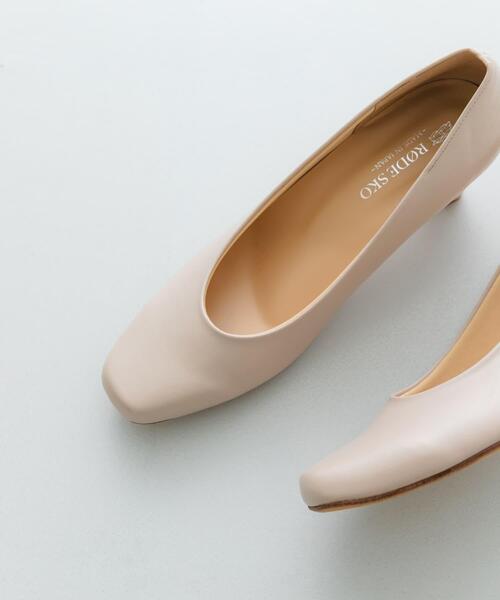 RODE SKO(ロデスコ)の「『MADE IN JAPAN』シンプルヒールパンプス(パンプス・レディース・ライトベージュ/ブラック・36/37/38)」の7枚目の写真