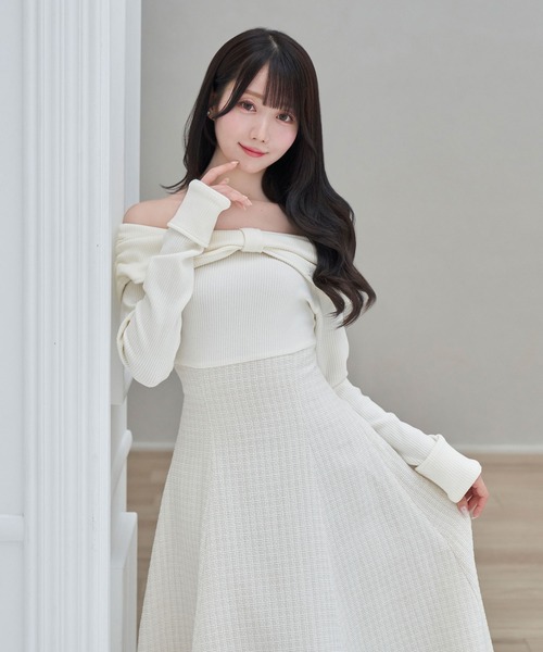 Rose Muse ロゼミューズ front ribbon cami tops lace ribbon embro cut tops – BUNNY APARTMENT