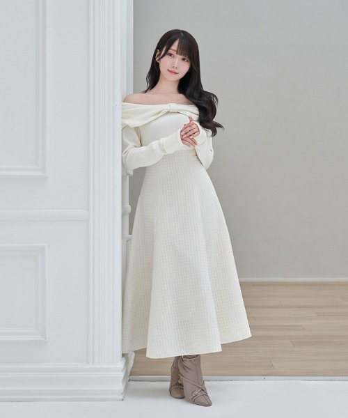 front ribbon dress（ワンピース）｜Rose Muse（ロゼミューズ）の