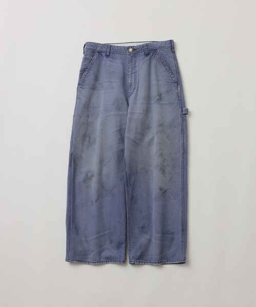 UNFOLLOW(アンフォロー)の「【FOLL / フォル】cotton duck faded painter pants(チノパンツ・メンズ・ネイビー/キャメル・3/2)」の1枚目の写真