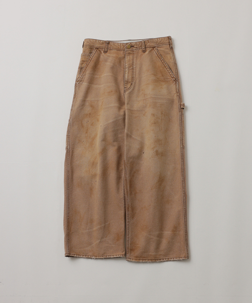UNFOLLOW(アンフォロー)の「【FOLL / フォル】cotton duck faded painter pants(チノパンツ・メンズ・ネイビー/キャメル・3/2)」の2枚目の写真