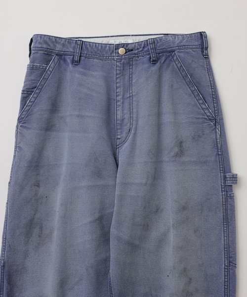 UNFOLLOW(アンフォロー)の「【FOLL / フォル】cotton duck faded painter pants(チノパンツ・メンズ・ネイビー/キャメル・3/2)」の3枚目の写真
