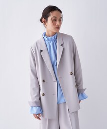 cloenc | 【防花粉／セットアップ／オケージョン】ダブルテーラードジャケット(テーラードジャケット)