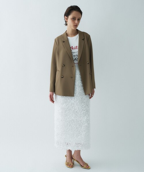 cloenc（クロエンス）の「【防花粉／セットアップ／オケージョン】ダブルテーラードジャケット（テーラードジャケット・レディース・ネイビー/キャメル/グレー・01/02/03）」の5枚目の写真