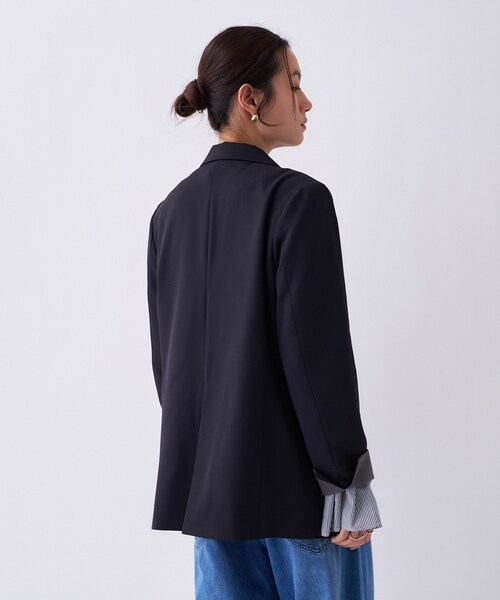 cloenc（クロエンス）の「【防花粉／セットアップ／オケージョン】ダブルテーラードジャケット（テーラードジャケット・レディース・ネイビー/キャメル/グレー・01/02/03）」の13枚目の写真