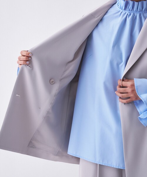 cloenc（クロエンス）の「【防花粉／セットアップ／オケージョン】ダブルテーラードジャケット（テーラードジャケット・レディース・ネイビー/キャメル/グレー・01/02/03）」の17枚目の写真