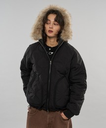 WISH FOR EVER®ファージャケット ブラック WISH FOR EVER｜ウィッシュフォーエバーのジャケット/アウター