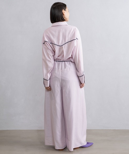 MARECHAL TERRE(マルシャルテル)の「ウエスタンタックワイドコクーンパンツ(その他パンツ・レディース・ブラック/ネイビー/チャコールグレー/ピンク・MEDIUM)」の7枚目の写真