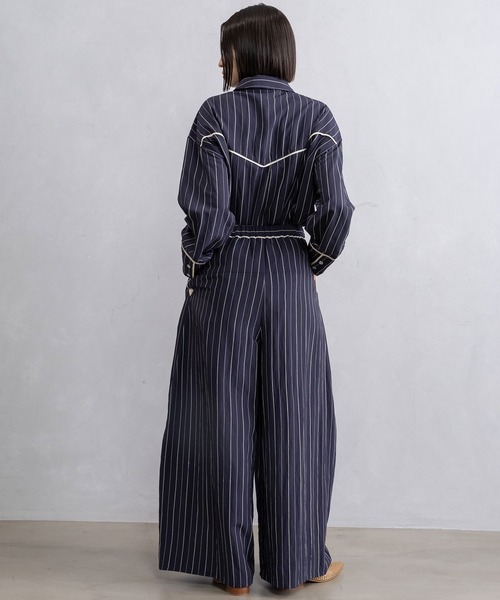 MARECHAL TERRE(マルシャルテル)の「ウエスタンタックワイドコクーンパンツ(その他パンツ・レディース・ブラック/ネイビー/チャコールグレー/ピンク・MEDIUM)」の13枚目の写真