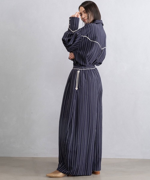 MARECHAL TERRE(マルシャルテル)の「ウエスタンタックワイドコクーンパンツ(その他パンツ・レディース・ブラック/ネイビー/チャコールグレー/ピンク・MEDIUM)」の14枚目の写真