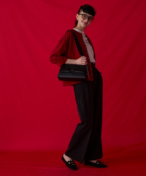 BONLECILL Marche(ボンルシールマルシェ)の「【BONLECILL Marche】2wayフラップショルダーバッグ/ボディバッグ(ショルダーバッグ・レディース・アイボリー/ブラック/キャメル/グレー・FREE)」の17枚目の写真
