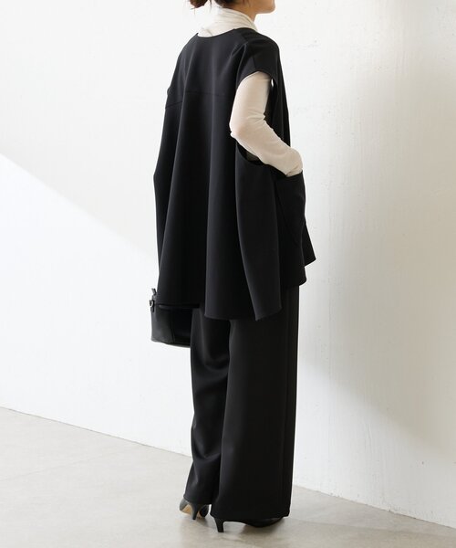 LIVETART(リヴェタート)の「《LIVETART》カシミヤシルクラメハイネック(Tシャツ/カットソー・レディース・ブラック/ホワイト・FREE)」の5枚目の写真