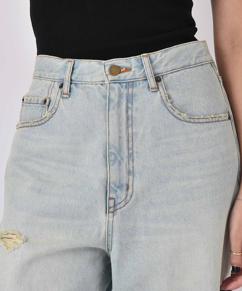 AKTE（アクテ）の「リップドデニムパンツ（デニムパンツ・レディース・ライトブルー・2T/2/1）」の7枚目の写真