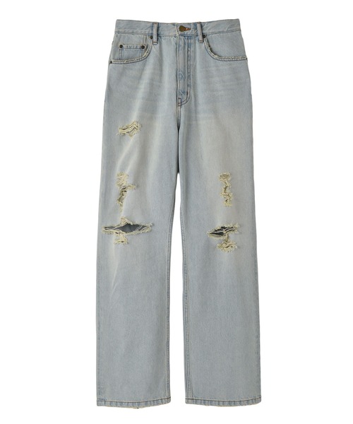 AKTE（アクテ）の「リップドデニムパンツ（デニムパンツ・レディース・ライトブルー・2T/2/1）」の11枚目の写真