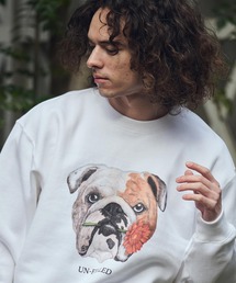 msw1837- REAL GERBERA DOG CN SWEAT スウェット(ブルドッグ)(SDUF-2602BD)