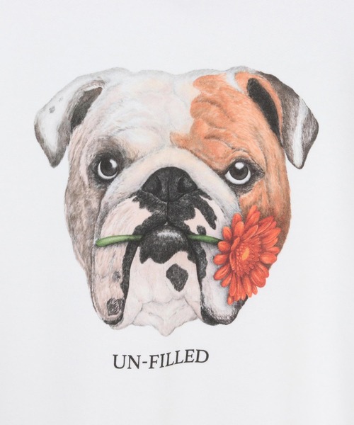UN-FILLED(アンフィルド)の「msw1837- REAL GERBERA DOG CN SWEAT スウェット(ブルドッグ)(SDUF-2602BD)(スウェット・メンズ・グレー/ホワイト・XL/L/M)」の18枚目の写真