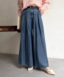 Chez toi（シェトワ）の「パウダー加工ワイドデニム（その他パンツ）」