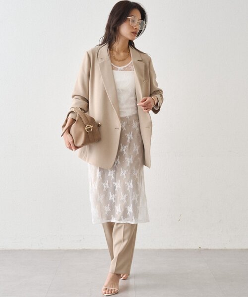 LOUNGEDRESS(ラウンジドレス)の「カットレースチュニック(チュニック・レディース・ブラック/オフホワイト・FREE)」の3枚目の写真